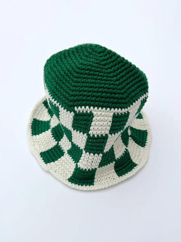 Hats Shop Lisa Says Gah Checkered Bucket Hat