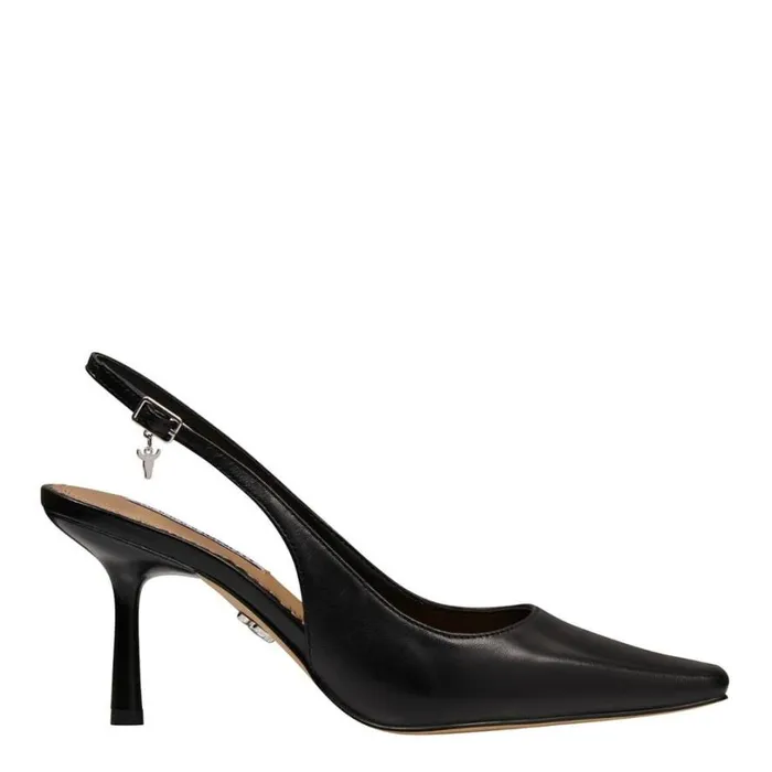 Heels Women Windsor Smith PASTIME BLACK LEATHER HEELS