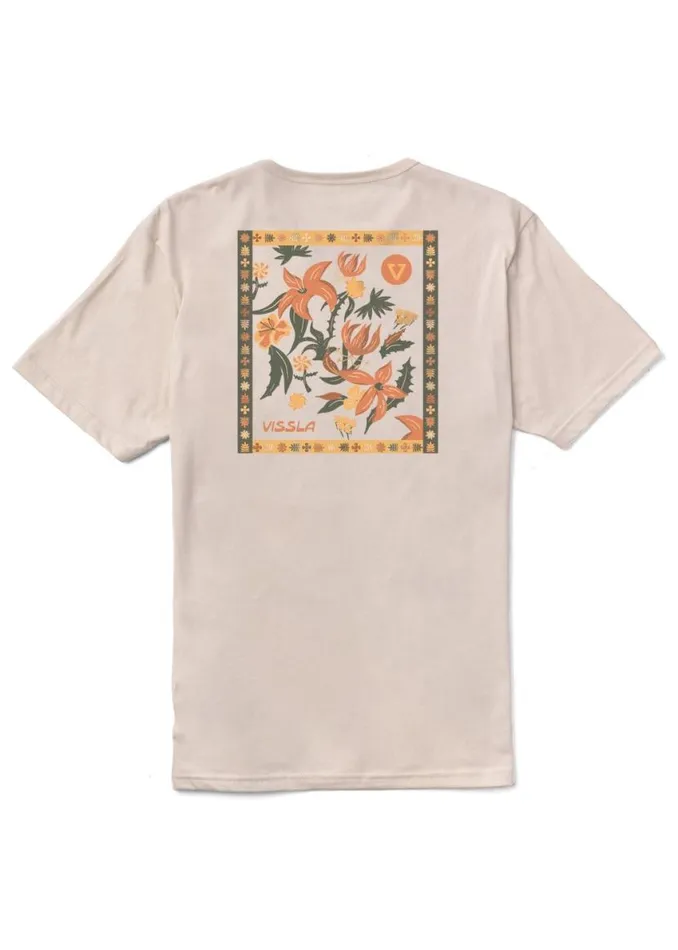 Hibiscus Haze Organic Tee Bone Men Vissla Tees