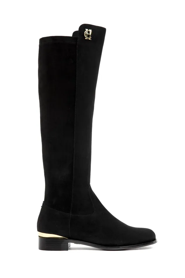 Holland Cooper Albany Knee Boot Black Women Boots