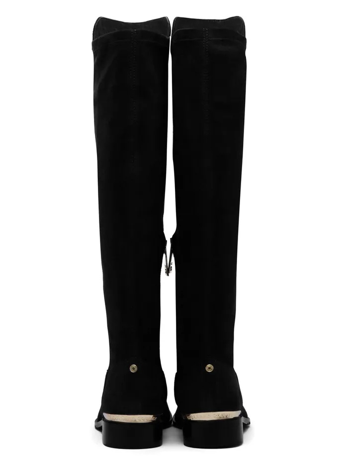 Holland Cooper Albany Knee Boot Black Women Boots Holland Cooper Albany Knee Boot Black Women Boots