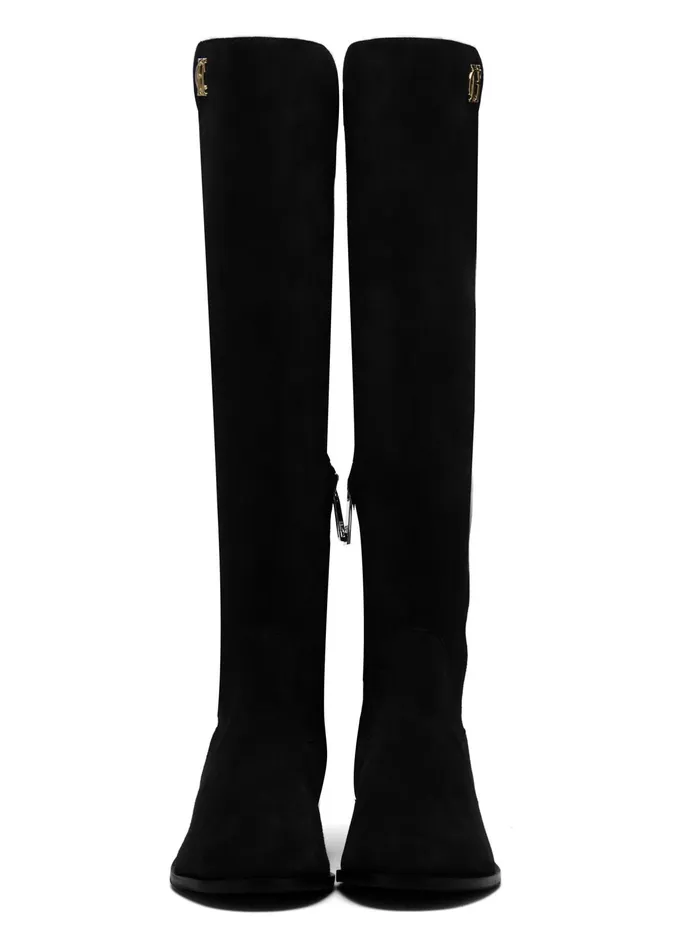 Holland Cooper Albany Knee Boot Black Women Boots Holland Cooper Albany Knee Boot Black Women Boots