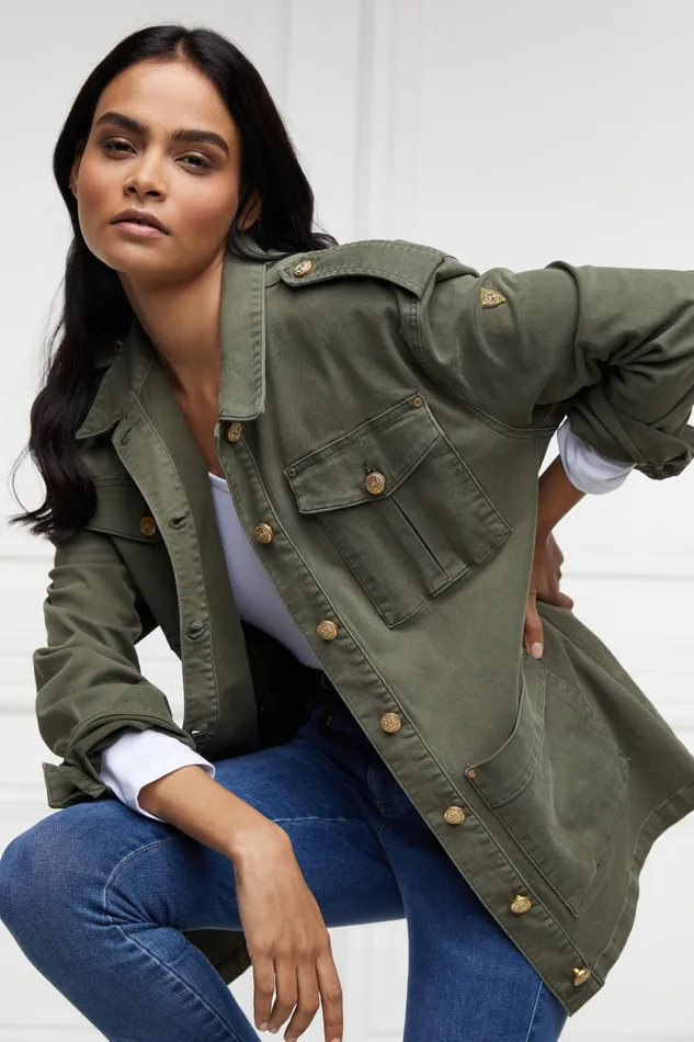 Holland Cooper Artillery Jacket Hunter Green Women Jackets Holland Cooper Artillery Jacket Hunter Green Women Jackets