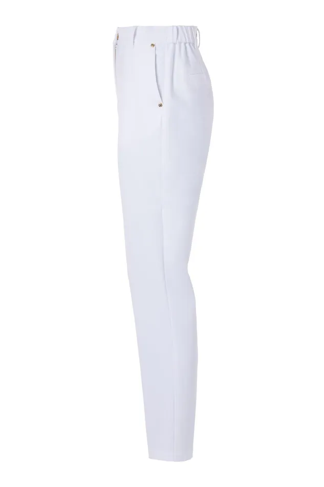 Holland Cooper Bexley Cigarette Trouser White Women Trousers Holland Cooper Bexley Cigarette Trouser White Women Trousers