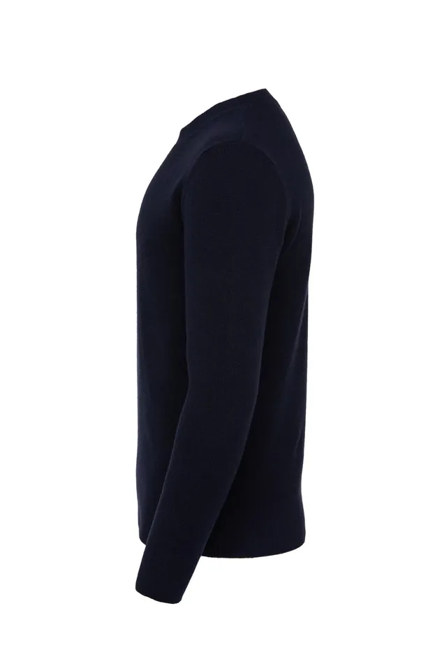 Holland Cooper Byron Crew Neck Knit Navy Men Knitwear