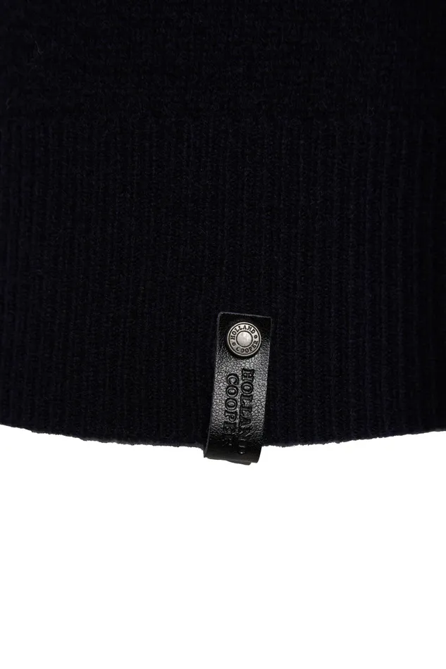 Holland Cooper Byron Crew Neck Knit Navy Men Knitwear