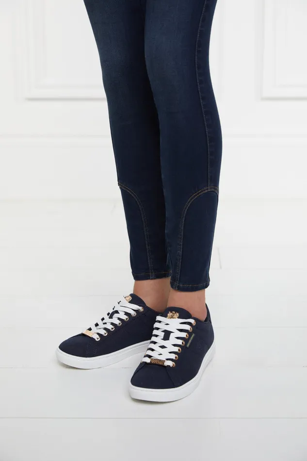 Holland Cooper Chelsea Court Trainer Ink Navy Women Trainers Holland Cooper Chelsea Court Trainer Ink Navy Women Trainers