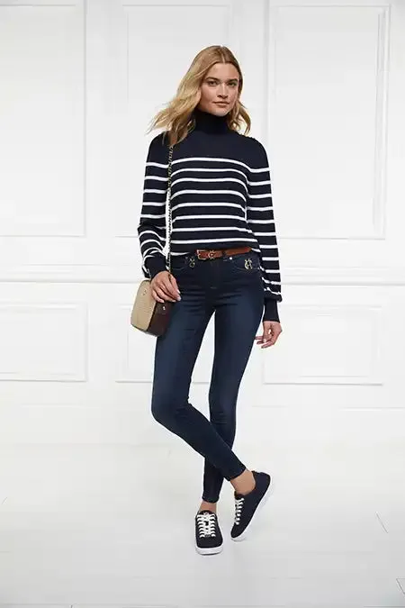 Holland Cooper Chelsea Court Trainer Ink Navy Women Trainers Holland Cooper Chelsea Court Trainer Ink Navy Women Trainers