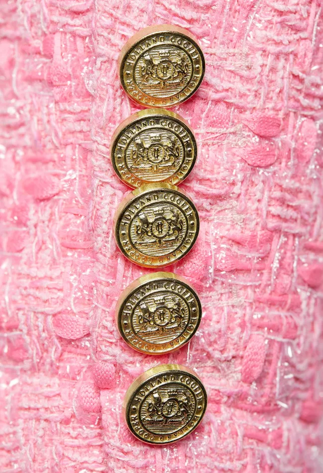 Holland Cooper Chelsea Jacket Pop Pink Boucle Women Tailoring