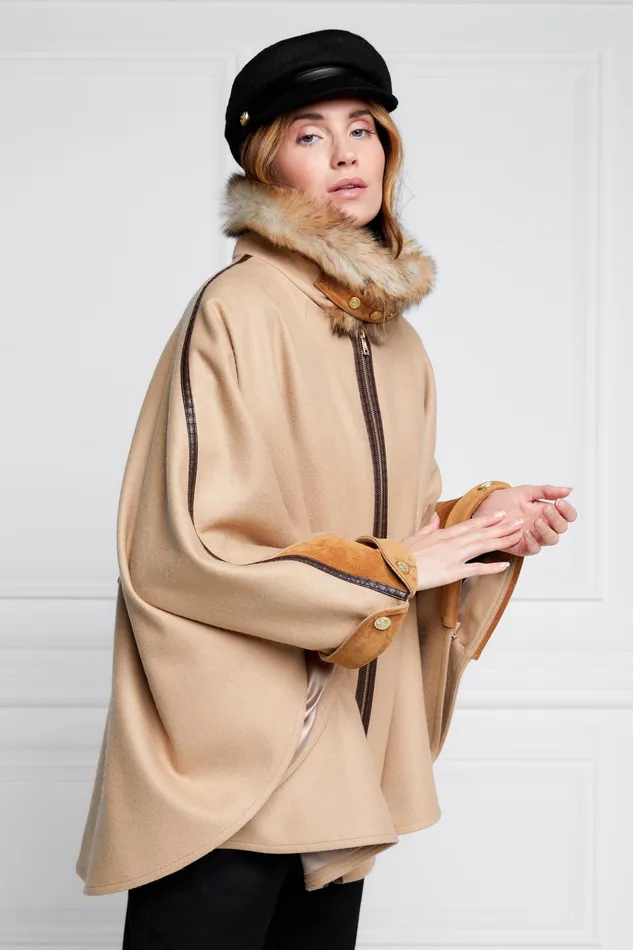 Holland Cooper Chiltern Cape Camel Women Capes