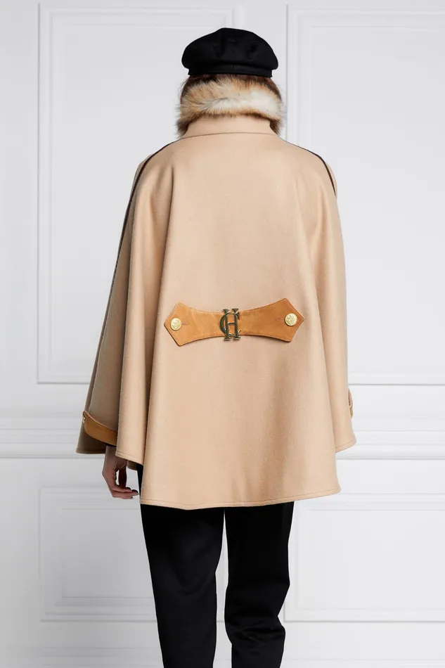 Holland Cooper Chiltern Cape Camel Women Capes