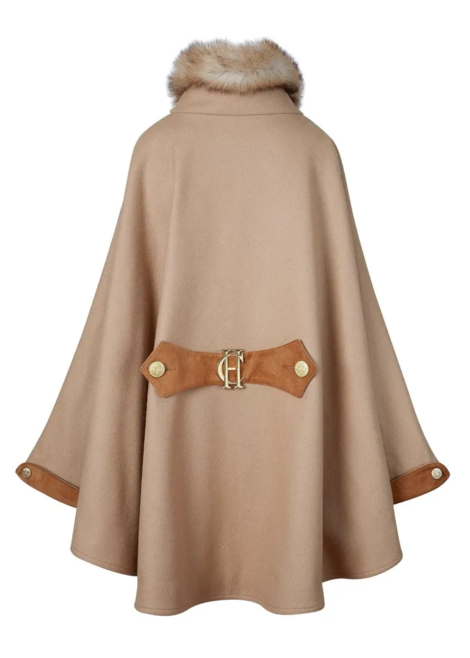 Holland Cooper Chiltern Cape Camel Women Capes
