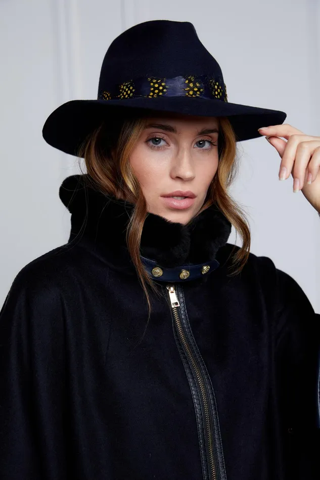 Holland Cooper Chiltern Cape Soft Navy Women Tailoring