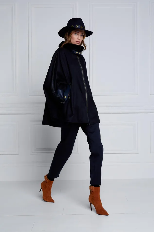 Holland Cooper Chiltern Cape Soft Navy Women Tailoring
