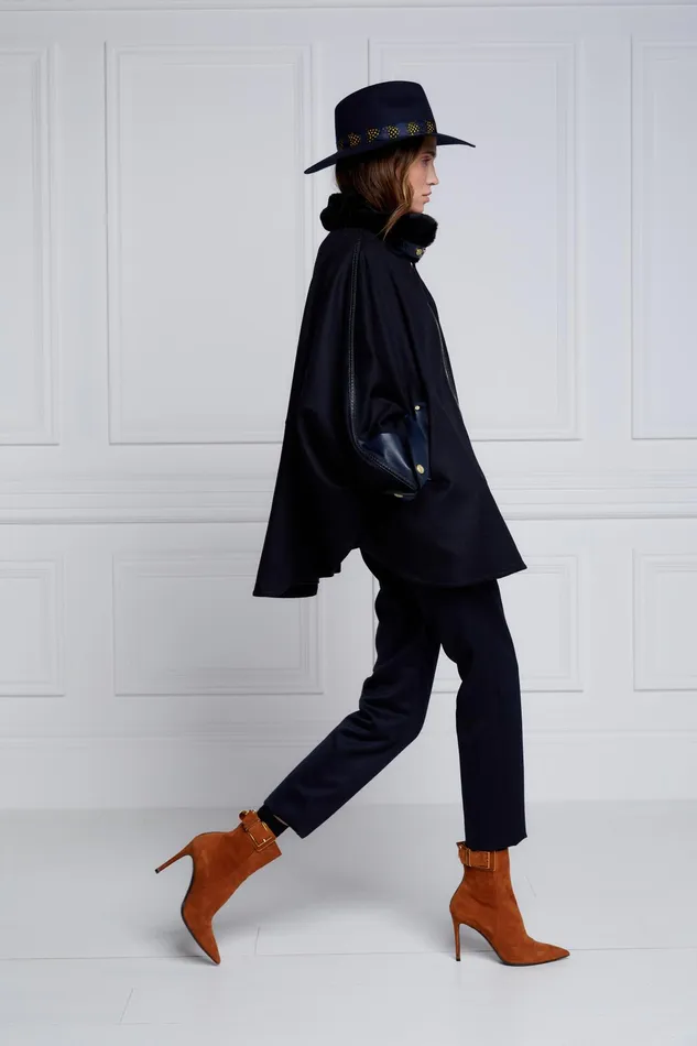 Holland Cooper Chiltern Cape Soft Navy Women Tailoring
