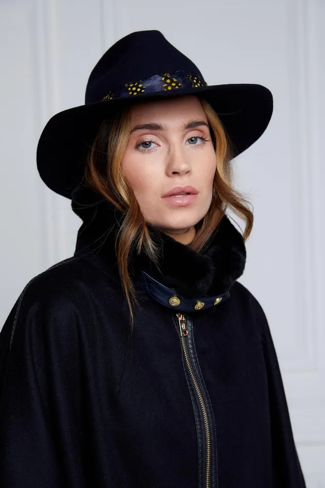 Holland Cooper Chiltern Cape Soft Navy Women Tailoring