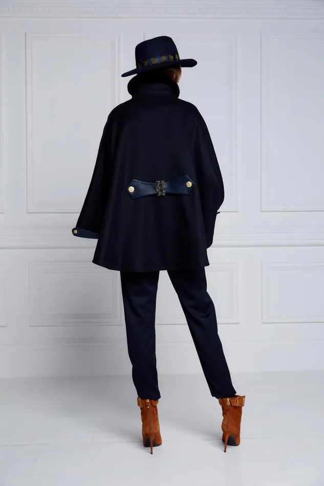 Holland Cooper Chiltern Cape Soft Navy Women Tailoring