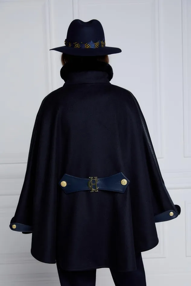 Holland Cooper Chiltern Cape Soft Navy Women Tailoring