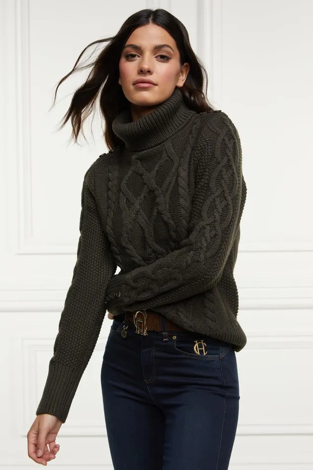 Holland Cooper Cortina Roll Neck Knit Women Knitwear