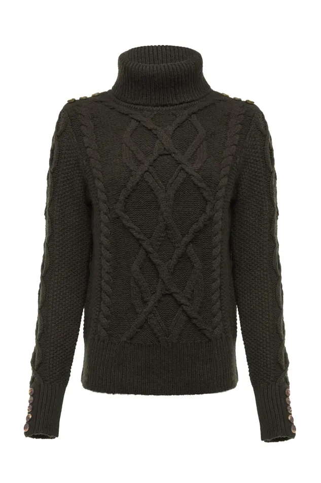 Holland Cooper Cortina Roll Neck Knit Women Knitwear Holland Cooper Cortina Roll Neck Knit Women Knitwear