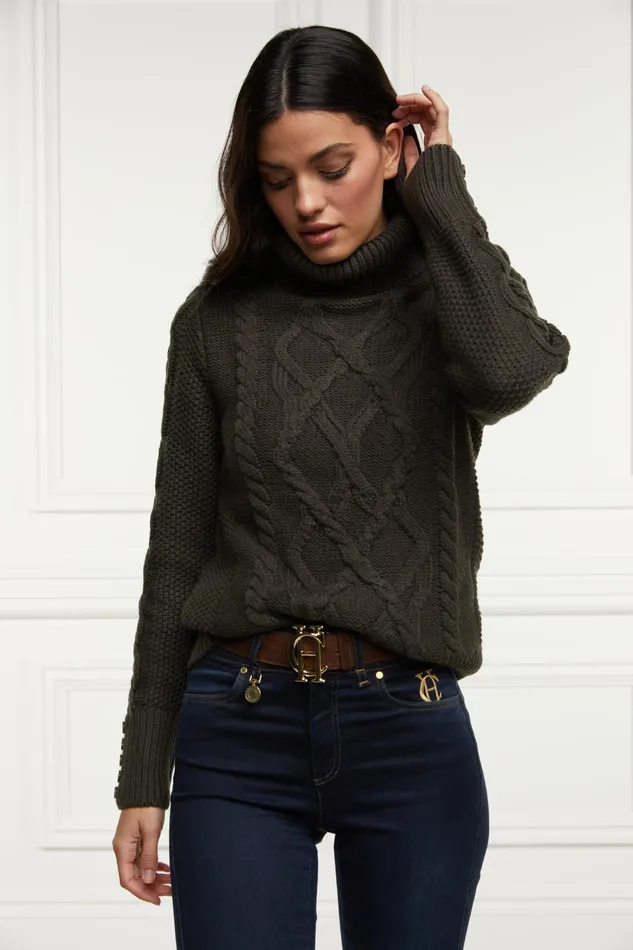 Holland Cooper Cortina Roll Neck Knit Women Knitwear Holland Cooper Cortina Roll Neck Knit Women Knitwear