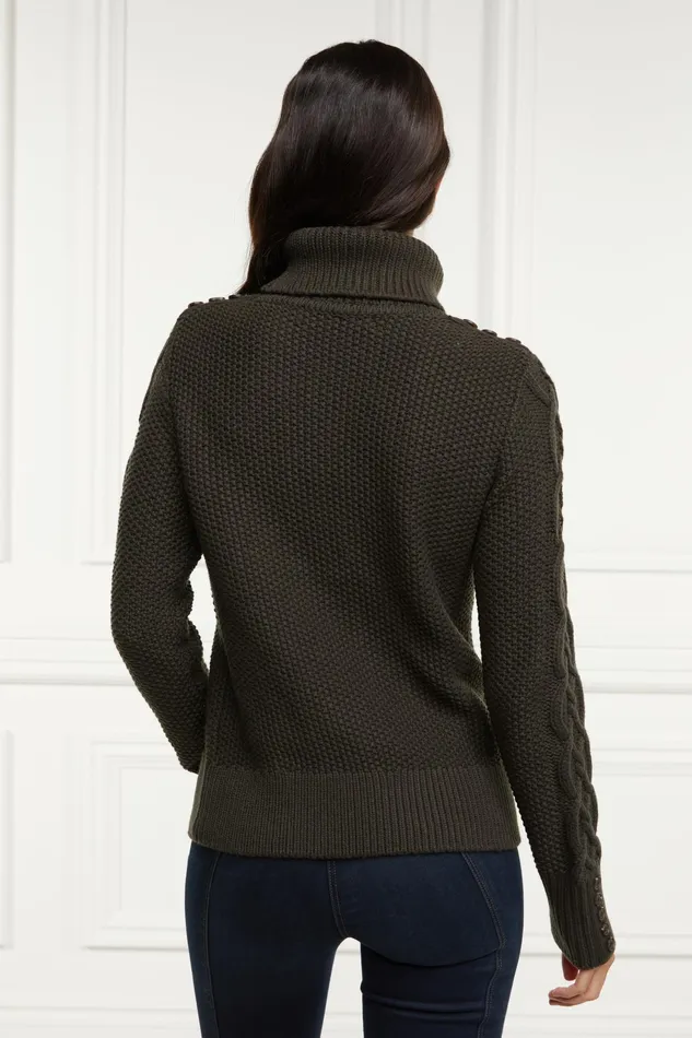 Holland Cooper Cortina Roll Neck Knit Women Knitwear Holland Cooper Cortina Roll Neck Knit Women Knitwear