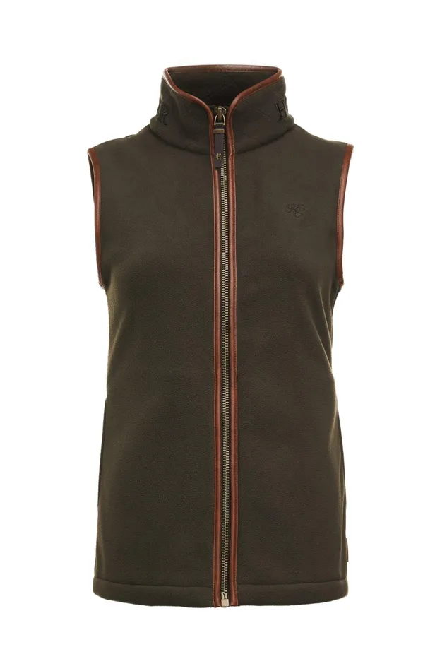 Holland Cooper Country Fleece Gilet Khaki Women Fleeces