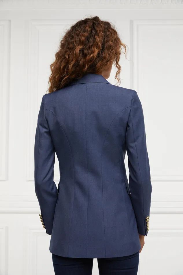 Holland Cooper Double Breasted Blazer Denim Women Tailoring