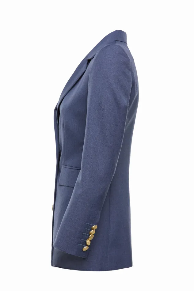 Holland Cooper Double Breasted Blazer Denim Women Tailoring