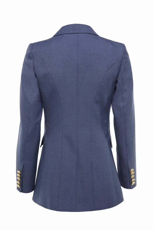 Holland Cooper Double Breasted Blazer Denim Women Tailoring