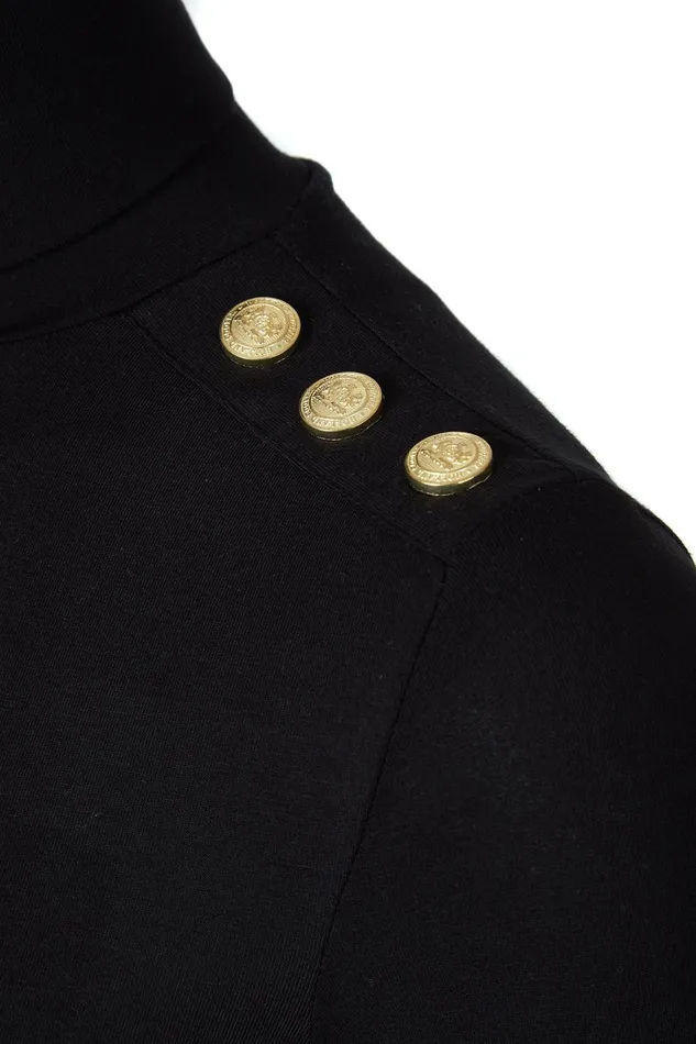 Holland Cooper Essential Roll Neck Black Women Tops Holland Cooper Essential Roll Neck Black Women Tops