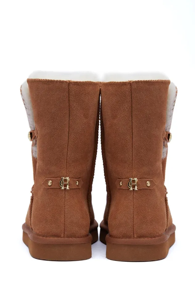 Holland Cooper HC Shearling Boot Tan Women Sleepwear Holland Cooper HC Shearling Boot Tan Women Sleepwear