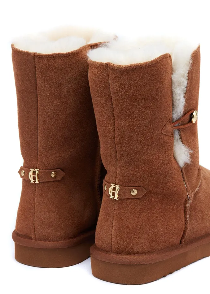 Holland Cooper HC Shearling Boot Tan Women Sleepwear Holland Cooper HC Shearling Boot Tan Women Sleepwear