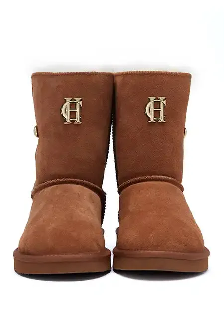 Holland Cooper HC Shearling Boot Tan Women Sleepwear Holland Cooper HC Shearling Boot Tan Women Sleepwear