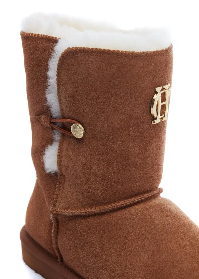Holland Cooper HC Shearling Boot Tan Women Sleepwear Holland Cooper HC Shearling Boot Tan Women Sleepwear