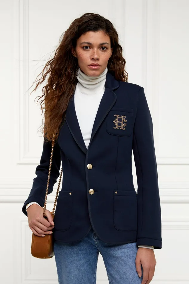 Holland Cooper Henley Blazer Navy Navy Women Blazers