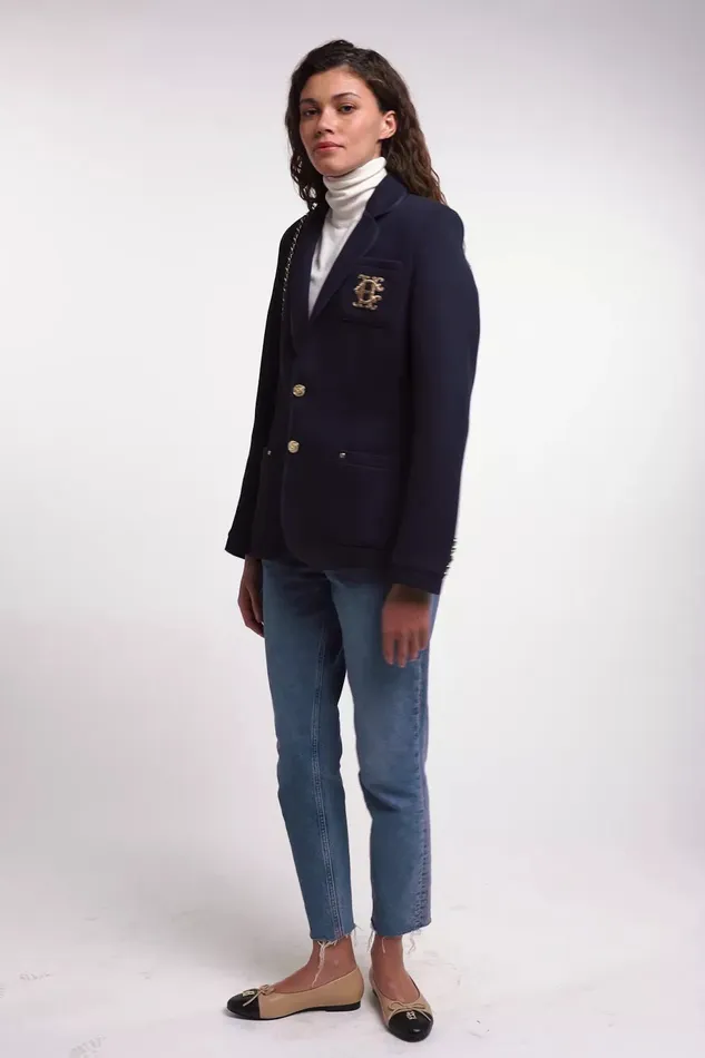 Holland Cooper Henley Blazer Navy Navy Women Blazers Holland Cooper Henley Blazer Navy Navy Women Blazers