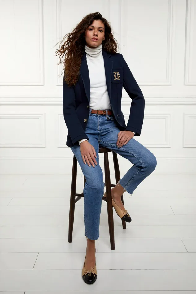 Holland Cooper Henley Blazer Navy Navy Women Blazers Holland Cooper Henley Blazer Navy Navy Women Blazers