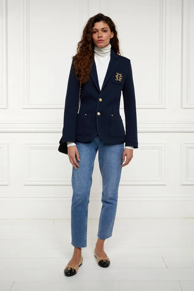 Holland Cooper Henley Blazer Navy Navy Women Blazers Holland Cooper Henley Blazer Navy Navy Women Blazers