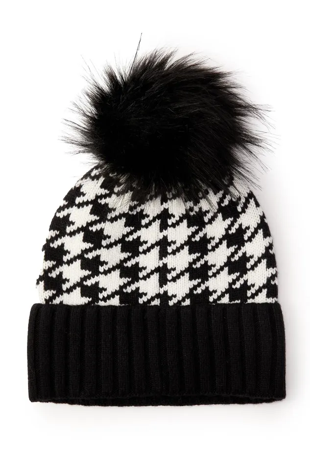 Holland Cooper Heritage Bobble Hat Houndstooth Women Hats and Headbands Holland Cooper Heritage Bobble Hat Houndstooth Women Hats and Headbands