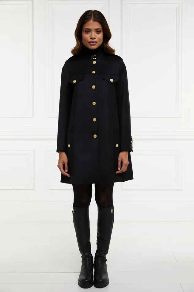 Holland Cooper Highbury Cape Coat Black Twill Women Capes Holland Cooper Highbury Cape Coat Black Twill Women Capes