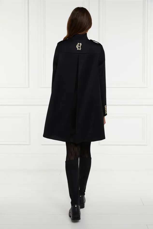 Holland Cooper Highbury Cape Coat Black Twill Women Capes Holland Cooper Highbury Cape Coat Black Twill Women Capes