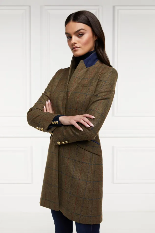 Holland Cooper Highgrove Coat Glen Green Women Tailoring
