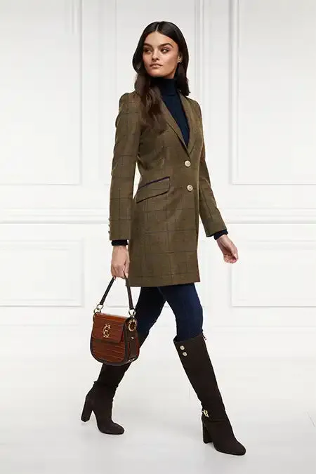 Holland Cooper Highgrove Coat Glen Green Women Tailoring