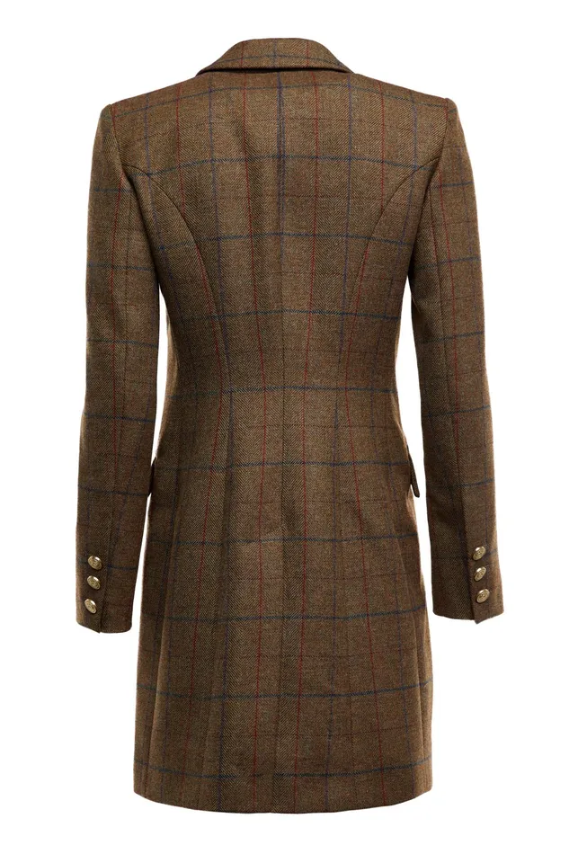 Holland Cooper Highgrove Coat Glen Green Women Tailoring
