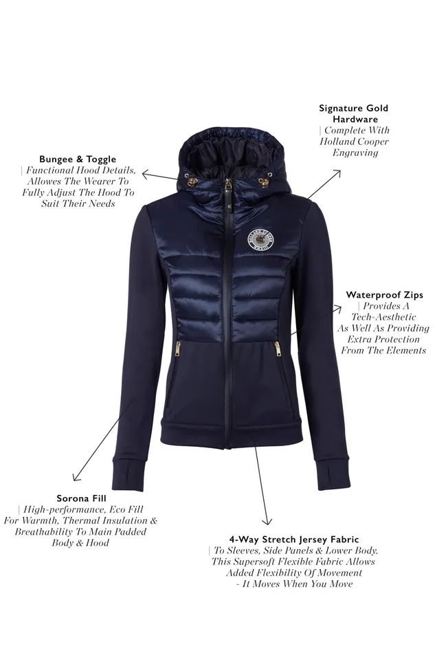 Holland Cooper Hybrid Shell Jacket Ink Navy Women Jackets Holland Cooper Hybrid Shell Jacket Ink Navy Women Jackets