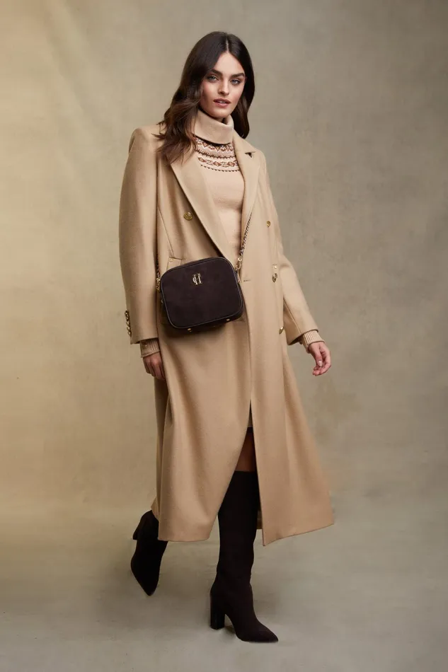 Holland Cooper Jennifer Knit Dress Camel Women Dresses Holland Cooper Jennifer Knit Dress Camel Women Dresses