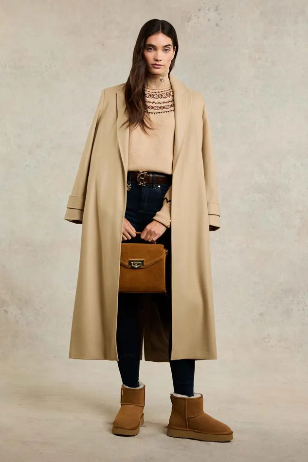 Holland Cooper Jennifer Roll Neck Knit Camel Women Knitwear Holland Cooper Jennifer Roll Neck Knit Camel Women Knitwear