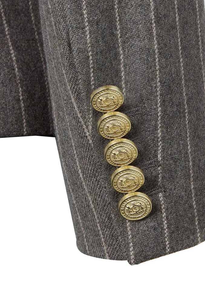 Holland Cooper Knightsbridge Blazer Soft Grey Pinstripe Women Blazers