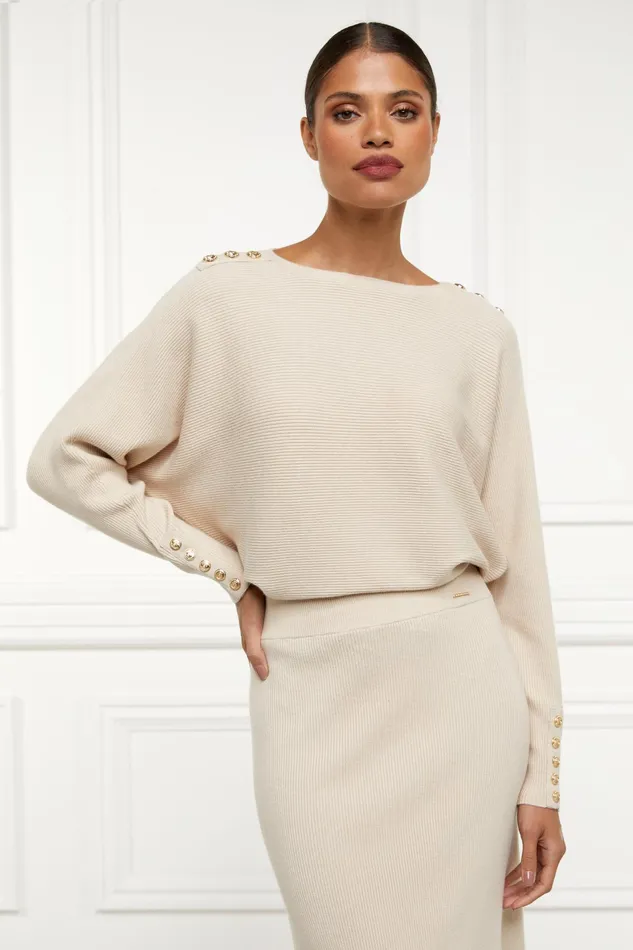 Holland Cooper Leyla Knit Oatmeal Women Knitwear